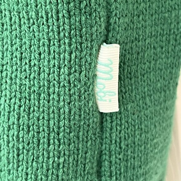 Yitai x Mobi Varsity Style Golfing Golf Cardigan Sweater 2XL Green Yellow Knit - Picture 13 of 16